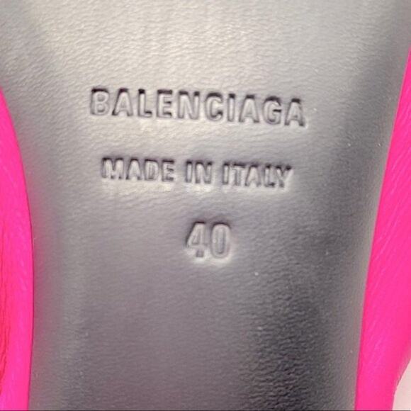 New Balenciaga Pink Scrunch Knife Mules Size EU 40 / US 10 - Picture 9 of 14